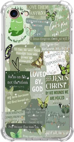 Vista 66 de Funda para Celular con Versículos de la Biblia, Colocación de Citas Cristianas de Jesús, Diseño Collage, Funda Protectora Suave de TPU de Moda