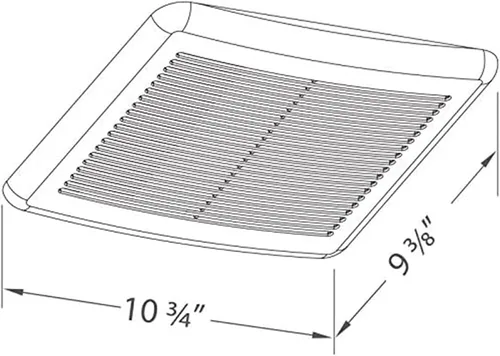 Vista 6 de Delta BreezIntegrity ITG50 50 CFM - Ventilador de ducha, ITG80H