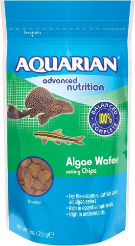 Vista 2 de API Aquarian Algae Eater Sinking Chips de algas, 3 onzas