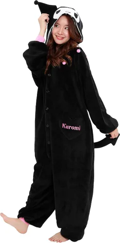 Vista 5 de SAZAC Kuromi Kigurumi - Mono de disfraz de Halloween