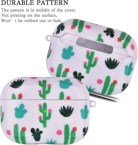 Vista 4 de OLEBAND Funda compatible con Airpods Pro 2 2022 con bonito patrón, funda protectora para Apple AirPod Pro de 2ª