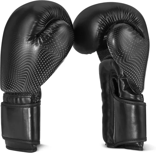 Vista 6 de Amazon Basics Guantes de boxeo para hombres y mujeres, para sparring, entrenamiento, Muay Thai, kickboxing, MMA