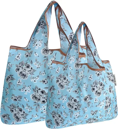 Vista 41 de allydrew Large Foldable Tote Nylon Reusable Grocery Bags