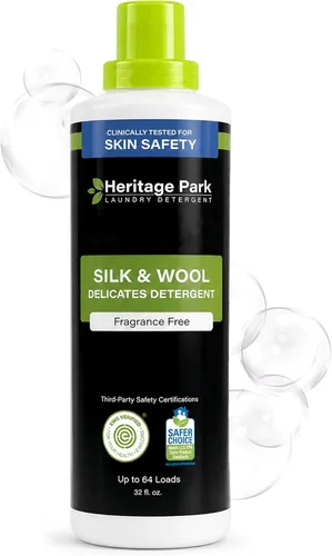 Vista 10 de Heritage Park - Detergente para ropa de seda y lana, sin fragancia, hipoalergénico, pH neutro, probado por dermatólogos, sensible a la piel, sin