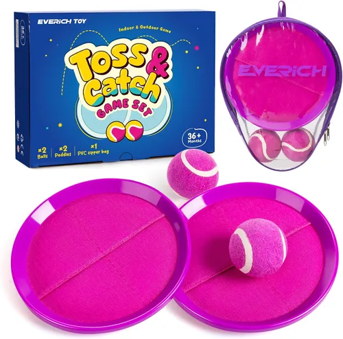 Vista 11 de Juego de pelota para lanzar y atrapar, juego de bolas adhesivas mejoradas para niños y niños pequeños, resistente y resistente al agua, juguete