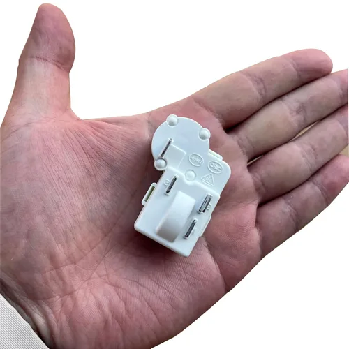 Vista 6 de Jingzan Paquete de 2 compresores de refrigerador de 2 pines, relé de arranque PTC, protector de carga para Danby Haier Midea Mini refrigerador