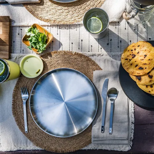 Vista 6 de Hydro Flask Juego de cucharas para servir, vajilla de campamento para cocina al aire libre