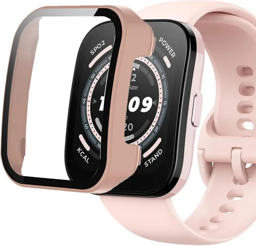 Vista 10 de Funda compatible con Amazfit Bip 5, Lamshaw Hard PC Case con protector de pantalla compatible con Amazfit Bip 5 Smart Watch