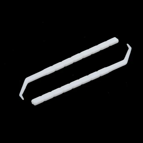 Vista 2 de Herramienta de limpieza de dientes de plástico para el hogar Palillos de dientes curvados de gancho blanco (300PCS)