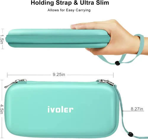 Vista 2 de Funda iVoler de poliuretano para Switch Lite negro Turquoise