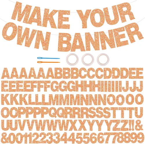 Vista 12 de 116 piezas de letras de la A a la Z DIY Banner personalizado Colorido