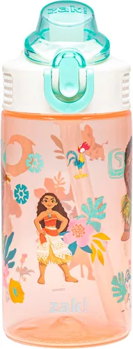 Vista 48 de Zak Designs Barbie Sage - Botella de agua para niños con popote a prueba