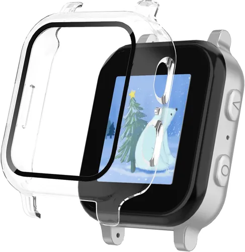 Vista 8 de Paquete de 3 fundas protectoras compatibles con Gabb Watch 3/3e - Cubierta rígida de policarbonato con protector de pantalla de vidrio templado
