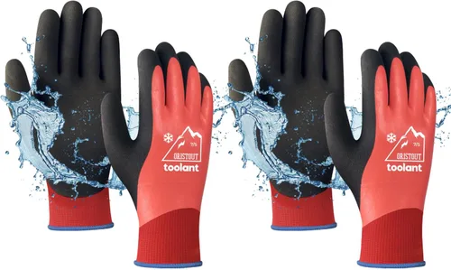 Vista 13 de Guantes de trabajo de invierno impermeables para hombres y mujeres, pantalla táctil, guantes para congelador, aislados térmicamente, para clima frío