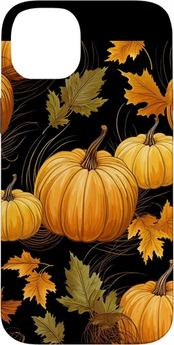 Vista 15 de Autumn Leaves Pumpkins Fall Season Thanksgiving Halloween Case for iPhone 16