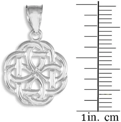 Vista 2 de Plata de ley 925Triquetra Celta Trinity Encanto Colgante