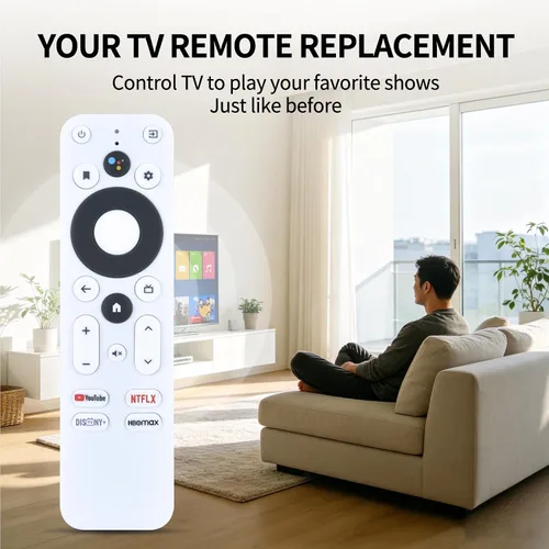 Vista 2 de Control remoto por voz para Onn TV 100024646 FHD 4K, 4K Pro/Plus Streaming Box