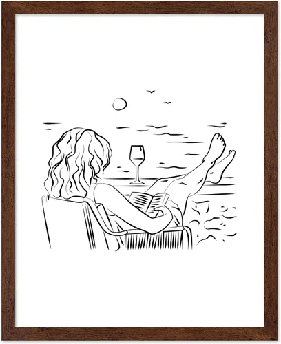 Vista 37 de Poster Master Swan Floaty Poster - Retro Woman Print - Pool Art - Swimming Illustration - Line Sketch - Abstract Design - Chic Boho Decor - Great