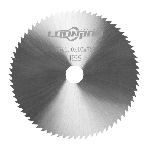 Vista 9 de Hoja de sierra circular HSS de 2 pulgadas 100T con eje de 3/8 pulgadas para madera de plástico PVC suave metal corte 3 unids