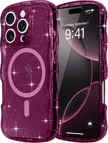 Vista 316 de Pepmune Funda magnética para iPhone 17 Pro Max, color rosa