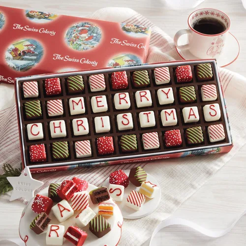 Vista 3 de The Swiss Colony 25 productos ideales para Navidad - Carnes de salchicha surtidas, bloques de queso y untables, variedad de chocolates dulces