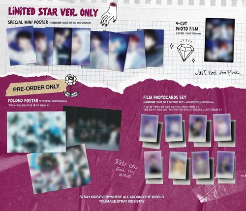 Vista 3 de Stray Kids ROCK-STAR 8º Mini álbum LiMited STAR Ver