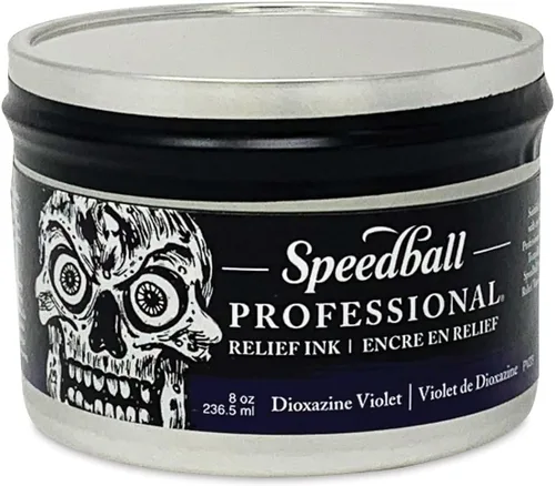 Vista 15 de Speedball Tinta de alivio profesional, azul ultramarino, tubo de 5 onzas