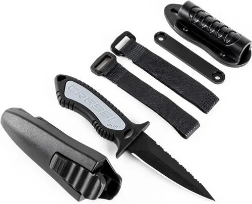 Vista 2 de Cressi Cuchillo de lanza Grip de 6.8 pulgadas, color negro