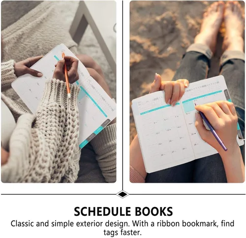 Vista 9 de Tofficu 1 Pc 2021 2021 Agenda Book Notepad Journals 2020 2021 Planner Diary Book Monthly Agenda Organizer Cuadernos Notbook Notebook Hardcover