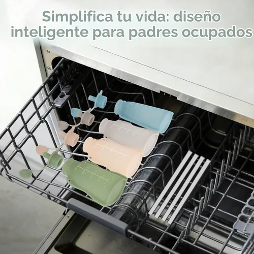 Vista 7 de Eascrozn Paquete de 4 bolsas de silicona para alimentos para bebés