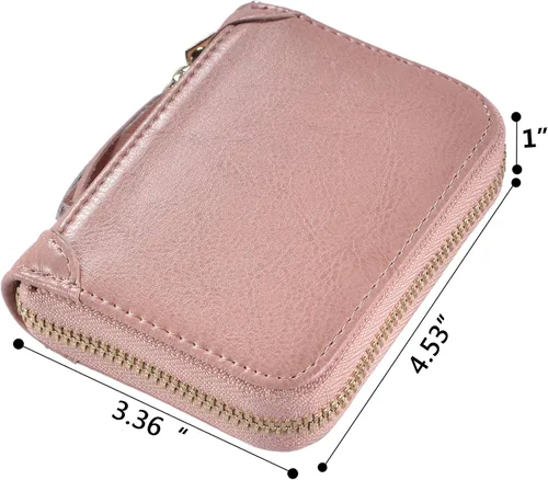 Vista 7 de Tarjetero de piel para tarjetas de crédito y carnet de identidad, con tecnología RFID, para mujer