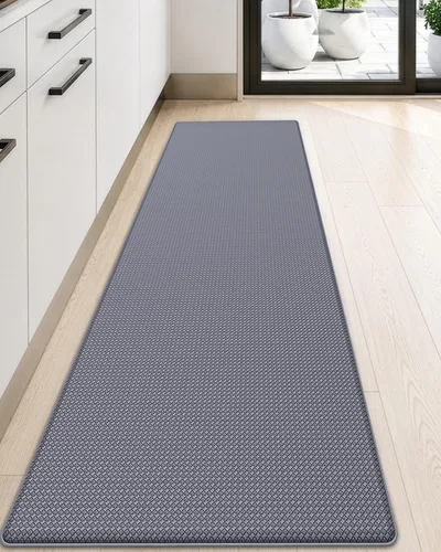 Vista 17 de DEXI Alfombrillas de Cocina Acolchadas Anti Fatiga, 17x59, Alfombra de Pasillo para Estar de Pie Impermeable, Espuma Viscoelástica Cómoda Acolchada