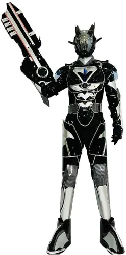 Vista 6 de Future Tech - Colección de máscaras brillantes para fiestas de disfraces