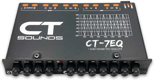 Vista 2 de CT Sounds CT-7EQ 7 Band 1/2 Din Ecualizador de audio paramétrico para coche