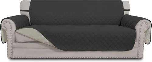 Vista 47 de Easy-Going - Funda reversible para sofá, resistente al agua, con varillas de espuma y correas elásticas, protector de muebles para mascotas y perros
