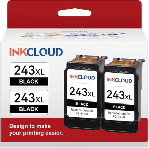 Vista 8 de 243XL 244XL Reemplazo para Canon 243 244 XL Cartuchos de Tinta Color Negro Work with Canon PIXMA TR4520 TR4522 TR4527 TR4550 MX492 MG2522 TS3122