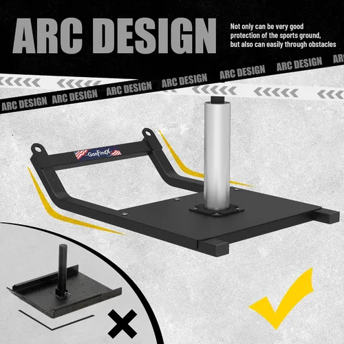 Vista 3 de GanFindX Trineo de pesas, trineo de entrenamiento, entrenamiento de fuerza para ejercicio atlético y mejora de velocidad, adecuado para discos