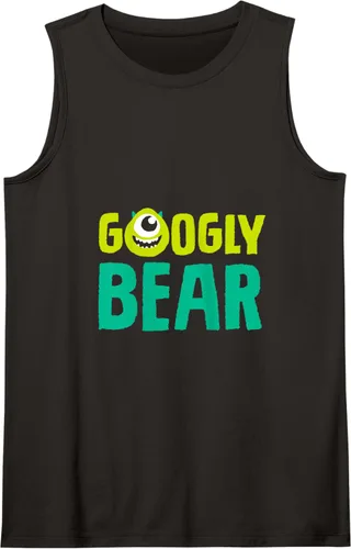 Vista 10 de Disney and Pixar's Monsters, Inc. Mike Wazowski - Camiseta sin mangas con oso, Negro, S