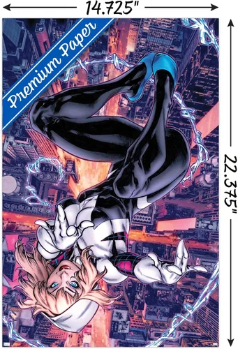 Vista 3 de Trends International Póster de pared de Marvel Comics Ghost Spider #1, 14.725 x 22.375 pulgadas, versión premium sin marco