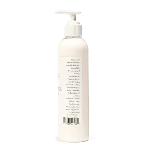 Vista 2 de Bee Naturals Leche limpiadora facial, 8 onzas, aceite de miel, alantoína y almendras, hidrata, limpia y calma la inflamación, segura para pieles