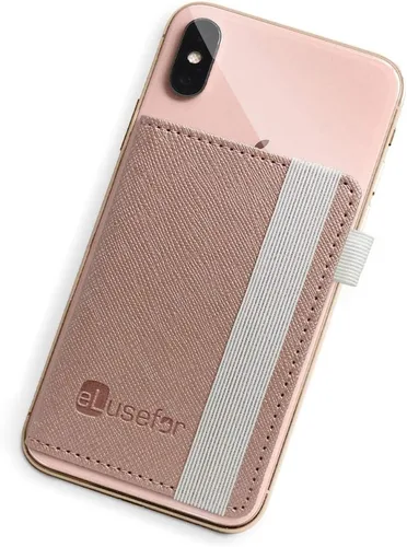 Vista 13 de Billetera Adhesiva para Teléfono para la Parte Posterior del iPhone o Android Estuche con 6 Fundas para Tarjetas de Crédito - Bolsillo