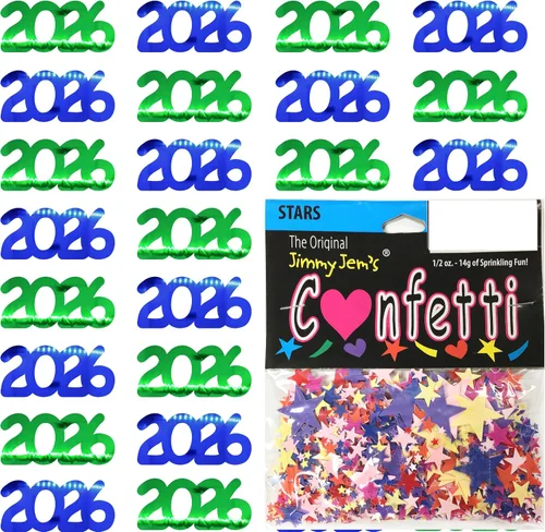 Vista 42 de Confetti Year 2023 Blue Royal, Orange Combo - 2 bolsas de media onza (1 oz)
