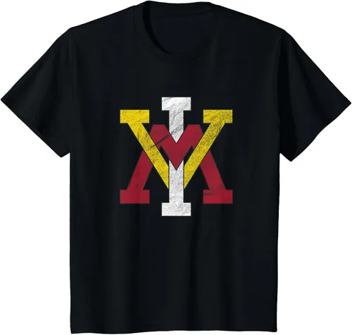 Vista 27 de Virginia Military Institute Camiseta VMI Keydets Distressed Primary, Negro