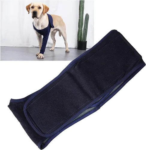 Vista 3 de Luqeeg Codera protectora para perro, almohadillas protectoras de codo transpirables, cómodo, altamente elástico, a prueba de lamidas, soporte