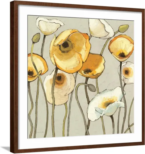 Vista 17 de ART Cuadro decorativo para pared de Jaune Gris II sobre marco negro, 21 x 21 pulgadas