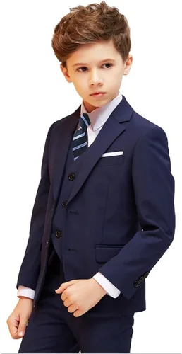 Vista 4 de Trajes de 5 piezas para niños, traje formal de portador de anillos