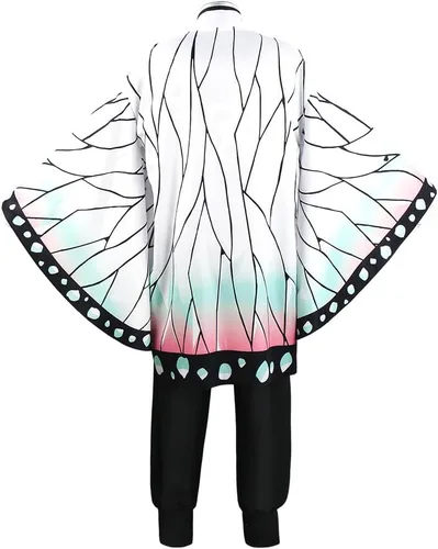 Vista 3 de Disfraz de Kamado de anime para mujer, conjunto completo de kimono