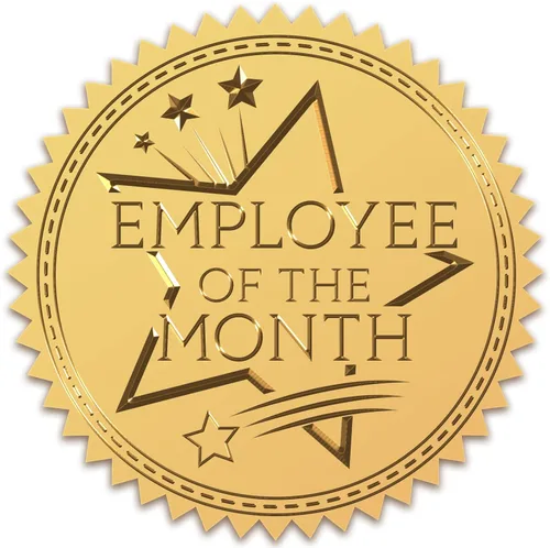 Vista 10 de CRASPIRE Calcomanías de papel de aluminio dorado de 2 pulgadas en relieve, certificado de estrella de excelencia, sellos oficiales, calcomanías