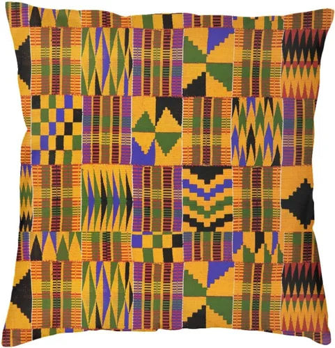 Vista 10 de ASYG Funda de cojín africana de 18 x 18 pulgadas, diseño de doble cara