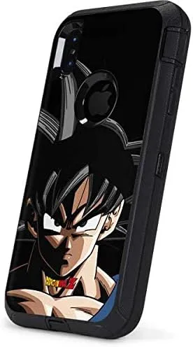 Vista 2 de Skinit Decal Skin Compatible with OtterBox Defender iPhone Xs Max - Officially Licensed Dragon Ball Z Goku Portrait Design